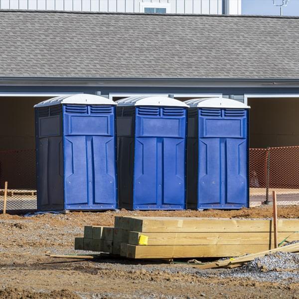 Heavy-duty construction site porta potty in Lockport, New York